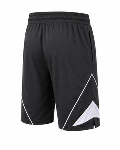 Shorts Bermuda Homme Noir Uni Séchage Rapide Respirant Toile Écologique Anti-Plis Taille à Cordon Coupe Décontractée Faible MOQ - Product Image 3