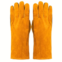 Gants de mécanicien en cuir de daim de haute qualité, à doigts complets, avec manchette longue, respirants, écologiques, compatibles écran tactile, pour le travail