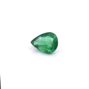Esmeralda natural de Zambia en forma de pera de 1.97 quilates, piedra preciosa facetada suelta para la fabricación de joyas, lista para usar. - Product Image 1