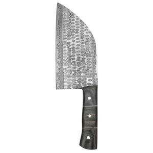 Nordic Forge Handmade Damascus Steel Cleaver Knife Pakka Wood Handle Full Tang Leather Sheath Customizable <b>Chopper</b> Knives - Product Image 2