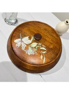 Boîte à roti en émail et bois - Product Image 2