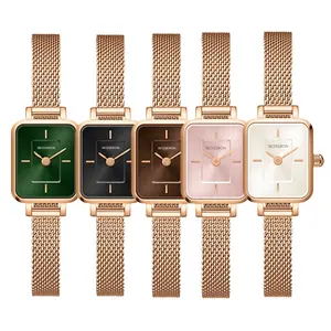 customize hot sale square watch 316L stainless steel japan quartz movt waterproof women watches custom your logo