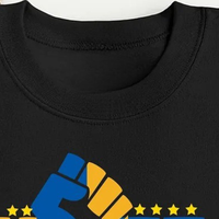 Sweat-shirt noir ΣΓΡ VOTE pour femme, motif sororité grecque, col rond, manches longues, pull à motif électoral, vêtements de campus personnalisés