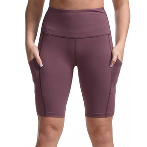 Shorts de Yoga Personalizados, Ventilados, Sin Costuras, Acanalados, para Mujer, para Gimnasio, Fitness, Ejercicio, OEM - Product Image 1