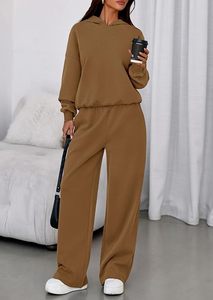 Conjunto de Sudadera con Capucha Oversize y Pantalones de Chándal de Forro Polar Premium para Mujer, Conjunto Deportivo de Sudadera con Capucha y Pantalones de Chándal para Mujer - Product Image 4