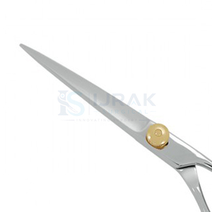 Ciseaux à cheveux professionnels en acier inoxydable, pointe acérée, pour droitiers, manche long, fournitures de salon de coiffure - Product Image 2