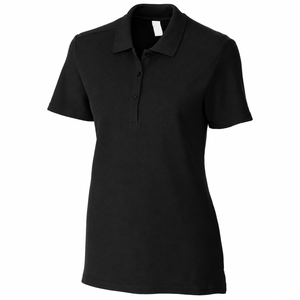 เสื้อโปโลผู้หญิง พิมพ์ลายโลโก้ด้วยผ้าไหมคุณภาพสูง 100% ผ้าฝ้าย - Product Image 3