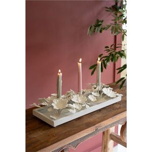 Antique <b>Brass</b> Floral Taper Candle <b>Holder</b> Stand Metal Flower Branch <b>Candlestick</b> Vintage Wedding Luxury Table Centerpiece Decor - Product Image 4