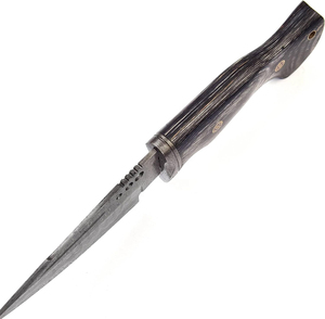 Couteaux de chasse en acier Damas faits main de qualité supérieure avec manche en bois, finition polie, qualité industrielle, couteau de camping en plein air - Product Image 5