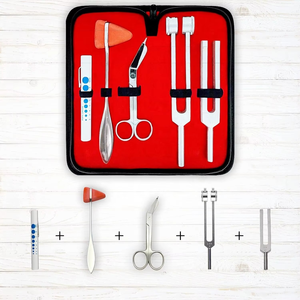 Kit de Diagnóstico Táctico Negro: Martillo de Percusión C128/C512, Diapasón, Tijeras para Vendajes, Lápiz Pupilar de Grip Surgical - Product Image 3