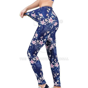 Women <b>Leggings</b> Solid <b>Pattern</b> Premium Fit High Quality Spandex/Nylon Fabric Lightweight Elastic Waist Comfortable Pants - Product Image 2