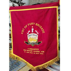 Bandera de tela personalizada, hecha a mano, bordada por ambos lados, cuadrada, estilo imperial alemán. - Product Image 5