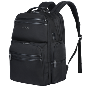 SAKOS Business <b>Laptop</b> <b>Backpack</b> Polyester Waterproof Zipper Portable USB Travel Below 24L Air Cushion Belt Casual Unisex Office - Product Image 1
