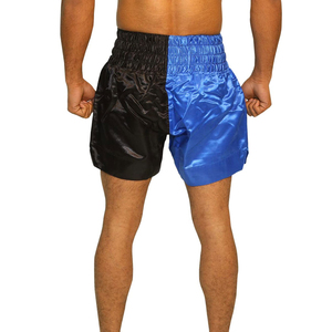 Shorts de MMA et Muay Thai pour hommes, séchage rapide, confortables, couleur bleue, ouverture latérale, arts martiaux, extensibles dans quatre directions - Product Image 3