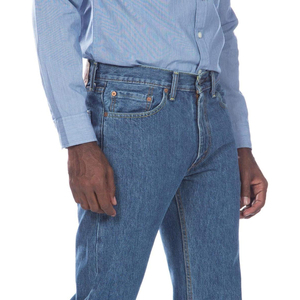 Pantalon en jean en coton de haute qualité pour homme, coupe ample, délavé, style hip-hop, broderie et rivets, tailles plus, personnalisable - Product Image 3