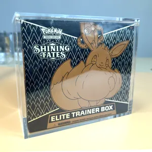 SHP Usine En Gros Pokemon ETB Boîte Acrylique Vitrine Protecteur Pokemon TCG: Pokemon Go Elite Trainer Box Magnet Case