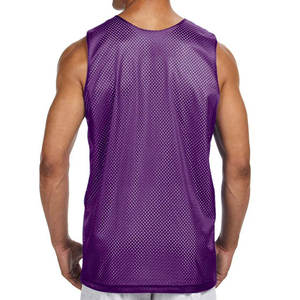 Camiseta sin mangas de yoga para mujer, reversible, de malla tejida, que absorbe la humedad y es transpirable, color morado 2026 - Product Image 2