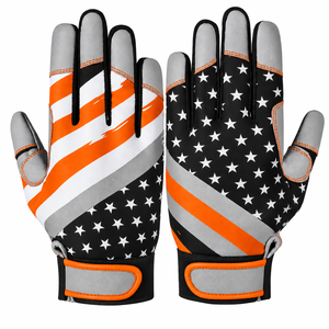 Gants de frappe en cuir SINEWY SPORTS, design drapeau américain, main droite, unisexe adulte, fermeture auto-agrippante, respirants, pour l'entraînement - Product Image 5
