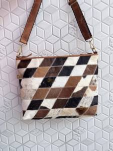 กระเป๋าโท้ทหนังวัวขนสัตว์แบบตะวันตกกระเป๋าหนังมีสไตล์กระเป๋าใส่ผมแบบซ่อนขนกระเป๋าดีไซน์สวยสำหรับผู้หญิงอเนกประสงค์ - Product Image 2