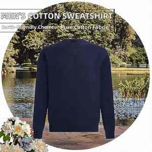 Sweat-shirts pour hommes personnalisés à col rond, sweat-shirts à manches longues, sweat-shirts en molleton épais, sweat-shirts vierges - Product Image 3