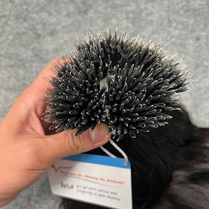 TOP VENOR, meilleures extensions de cheveux faites à la main, nano ring, ondulées naturelles, 100% cheveux humains, qualité supérieure, prêtes à être expédiées. - Product Image 5
