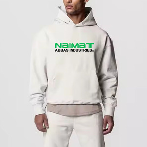 Heavy Weight Dense Fabric Winter Track Suit <b>Men</b> Thick Warm <b>Pullover</b> Sweatshirt Tapered Joggers Matching Outfit Sets - Product Image 2