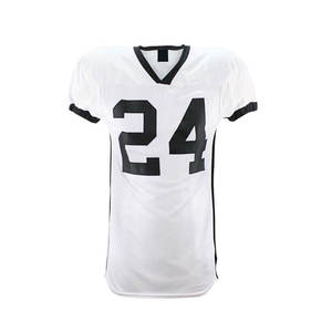 Ensemble d'uniformes de football américain sur mesure de conception professionnelle - Manches courtes, tailles plus grandes, couleurs et logo personnalisés, 100% polyester - Product Image 4