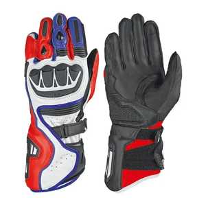 Wholesale Biker <b>Gloves</b> With Own Custom Brand Logo with Best Material Leather <b>Gloves</b> Made Pakistan . - Product Image 1
