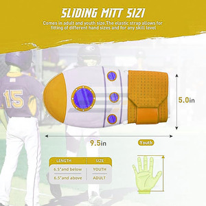 Guantes de Béisbol Profesionales de Cuero Premium para Corredores, Diseño de Logotipo Personalizado, Protección para las Manos para Jugadores de Béisbol - Product Image 3