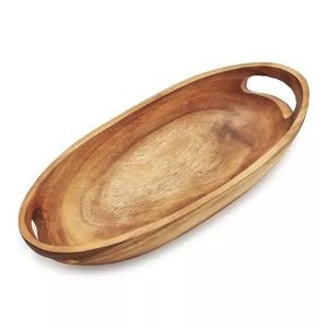 Bandeja de servir de madera de calidad superior con acabado duradero para hoteles, cafeterías, restaurantes y la experiencia gastronómica en el hogar. - Product Image 5