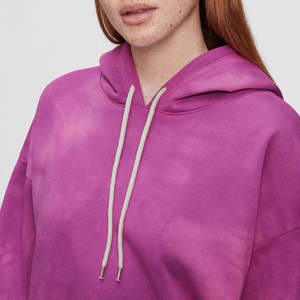 Sweat à capuche d'hiver 100 % coton de qualité supérieure avec impression sérigraphiée délavée à l'acide et au sel, design uni, style décontracté - Product Image 4