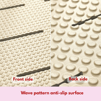DONG HANG Fournisseur en gros OEM Tapis de bain en EVA de qualité supérieure à motif ondulé écologique pour usage domestique, antidérapant, inodore, imperméable