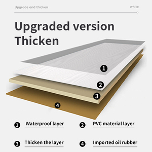 Papier Peint <span class=keywords><strong>Moderne</strong></span> Blanc en Vinyle PVC avec Texture Grain de Bois, Autocollant Mural Amovible et Imperméable pour <span class=keywords><strong>Cuisine</strong></span>, Chambre et Salle de Bain - Product Image 6
