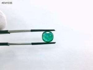 Esmeralda Zambiana Natural, Corte Cojín Facetado, 4.38ct, Alta Calidad, Gema Suelta para Joyería - Product Image 2