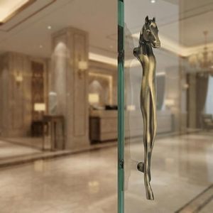 <b>Brass</b> Horse Shape Cabinet Handle Traditional Design Durable Furniture <b>Knob</b> for Dresser - Product Image 3