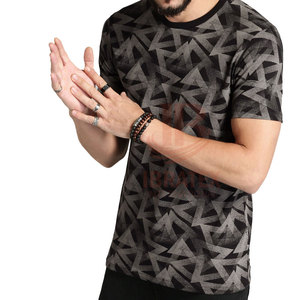 Camiseta informal de corte holgado con estampado 100% algodón sublimado para hombre, nuevo diseño, mejor precio, servicio OEM, camisetas sublimadas para hombre - Product Image 2