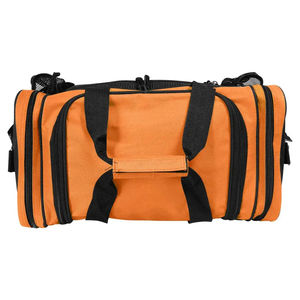 Nouvel Arrivage 2026 Sac de Sport Unisexe 30-40L en Polyester avec Fermeture Éclair, Poignée Souple et Sangle Réglable, Orange et Noir Uni Décontracté - Product Image 4
