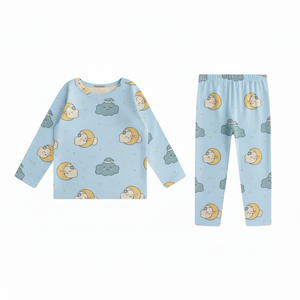Ensemble de pyjama thermique pour garçons, collection hiver chaude et confortable, ensemble de vêtements thermiques pour filles - Product Image 1