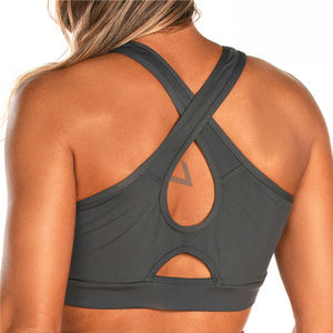 Nouveaux designs Soutien-gorge de sport sans couture à maintien moyen, dos nu, style crop top, pour femmes, vêtements, chemises, chemisiers et hauts - Product Image 3