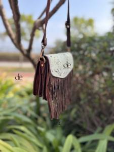 Sac bandoulière en cuir de vachette à franges, élégant et polyvalent, nouveau sac bandoulière multi-usages pour femme, design de créateur - Product Image 2