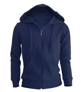 Mens Full Zip <b>Hoodie</b> <b>Plain</b> Fleece Hooded Sweatshirt with Kangaroo Pockets - Product Image 5