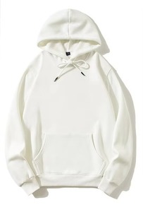 เสื้อฮู้ดผู้ชายสีสันตามสั่ง ทรงปกติ ผ้าฟลีซลำลอง สีพื้น ดีไซน์กระเป๋าที่แขน แห้งเร็ว เหมาะสำหรับใส่ในฤดูหนาว - Product Image 3