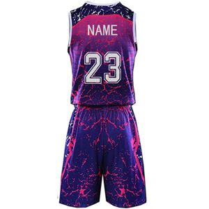Custom Sublimation Plus Size Breathable Sleeveless Anti-Bacterial Quick Dry Printed Polyester Basketball Uniform Custom Colors - Product Image 2