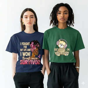 1 pieza de impresión de camiseta personalizada con transferencia de calor DTF rosa, serigrafía, termoadhesiva, para ropa DIY - Product Image 1