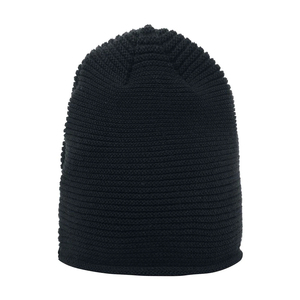 Head Circumference Unisex Acrylic Beanie <b>Hat</b> Solid Color Ribbed Knit Winter Cap Casual Style for Adults Breathable - Product Image 1