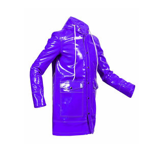 Abrigo Unisex Premium de Cuero PVC Impermeable - Protección Contra Tormentas y Lluvia para Exteriores, Diseño Invernal de Estilo Urbano - Product Image 4