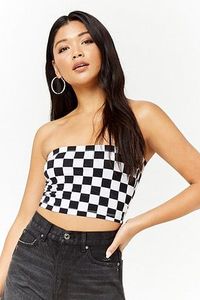 Top Corto Personalizado con Logotipo Frontal Estilo Y2K para Mujer, Sexy, con Estampado de Puntos, sin Tirantes, Gráfico, de una Pieza, Spandex/Poliéster, Secado Rápido, Venta al Por Mayor - Product Image 3