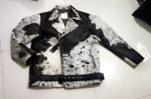 Chaqueta de Cuero Vacuno Puro ROYAL INTERNATIONAL con Cierre de Cremallera, Ecológica, Resistente al Viento, para Hombre y Mujer - Product Image 2