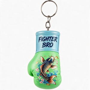 Porte-clés Gant de Boxe Miniature, Breloque Gant de Combat, Merchandise de Fitness et de Gym, Design Personnalisé, Souvenir Sports de Combat, Arts Martiaux - Product Image 1