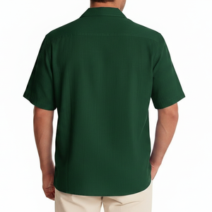 Breathable Quick Dry Eco-Friendly Summer Men's <b>Shirts</b> Short Sleeve Casual Spandex/Polyester Bulk Supply Wholesale Price - Product Image 6